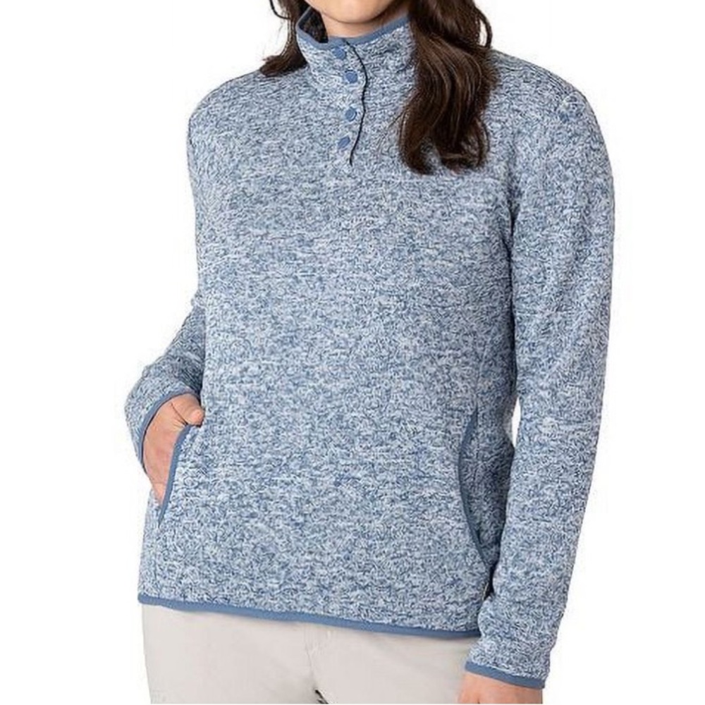 Women's Eddie Bauer Mockneck Fleece Sweatshirt Size Small